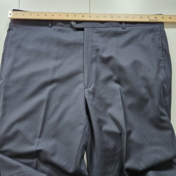 Ballin Pants Mens 40 (42) x 31 Black Zip Fly Wool Pockets Classic Trousers VTG - Picture 4 of 16